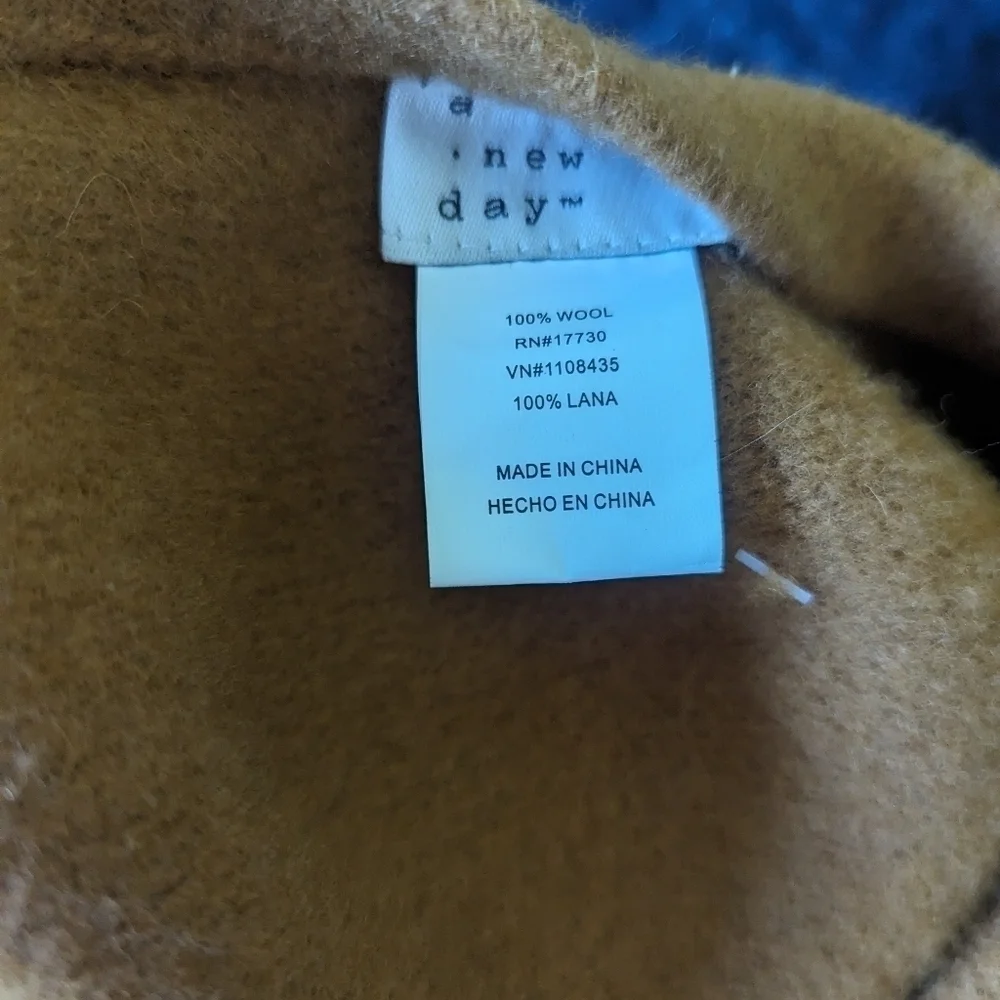NWT A New Day Wool Brown/Yellow Top Hat